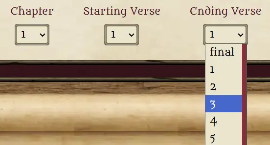 Options for choosing your version and book